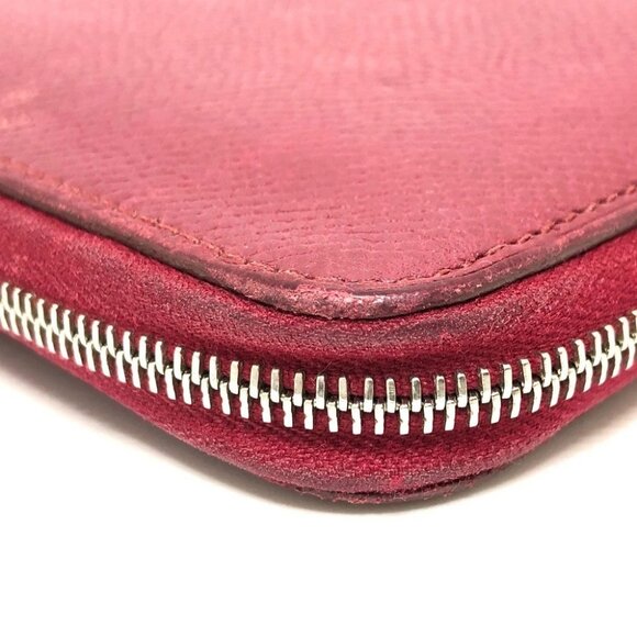 HERMES Azap Long Silk-In Long Wallet Wallet Long Wallet Epsom wine-red - Picture 5 of 14